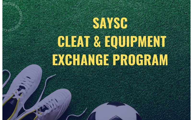 SAYSC now offers a Soccer Cleat & Equipment Exchange program